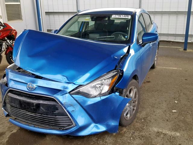 3MYDLBZV4GY111607 - 2016 TOYOTA SCION IA BLUE photo 2