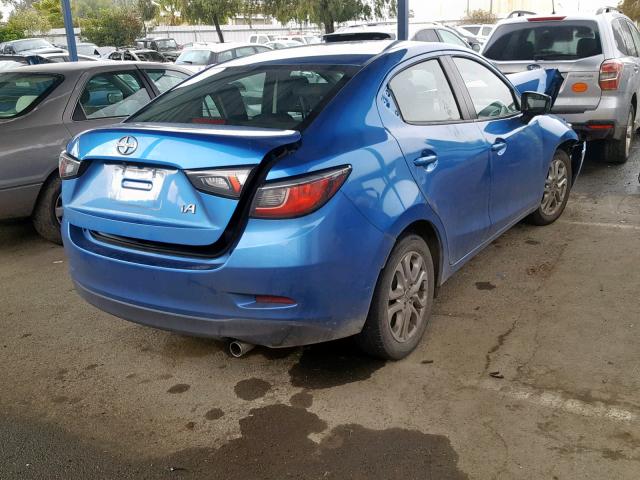 3MYDLBZV4GY111607 - 2016 TOYOTA SCION IA BLUE photo 4