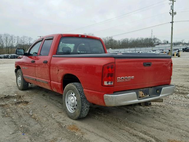 3D7KA28C24G271195 - 2004 DODGE RAM 2500 S წითელი ფოტო 3