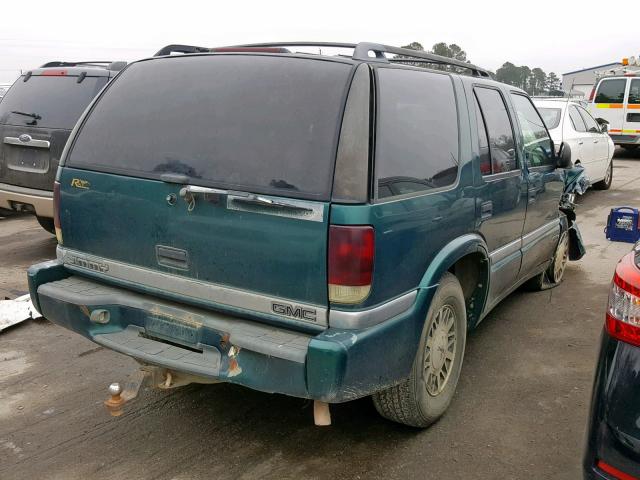 1GKDT13W7W2559206 - 1998 GMC JIMMY GREEN photo 4