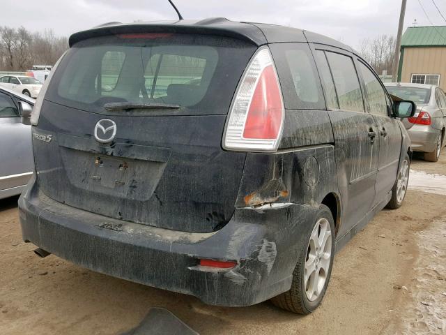 JM1CR293680316459 - 2008 MAZDA 5 BLACK photo 4