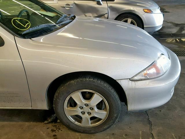 1G1JF524527363347 - 2002 CHEVROLET CAVALIER L SILVER photo 10