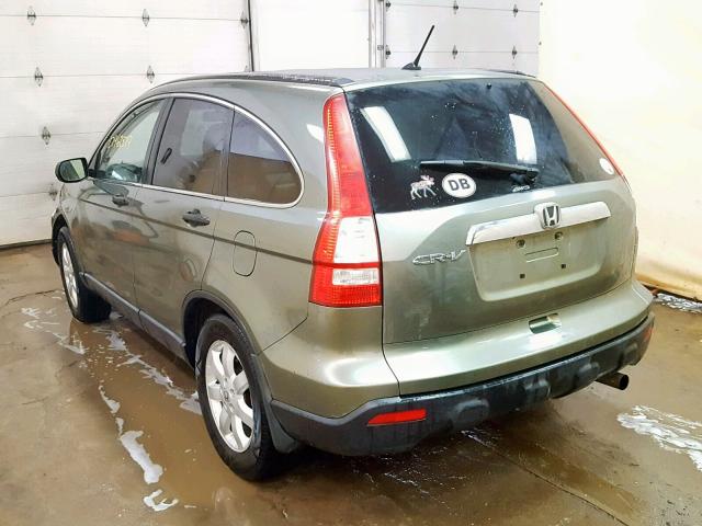 JHLRE48507C007199 - 2007 HONDA CR-V EX GREEN photo 3