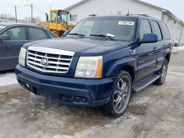 1GYEK63N25R139117 - 2005 CADILLAC ESCALADE L BLUE photo 2