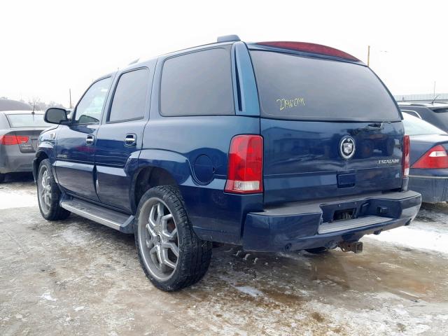 1GYEK63N25R139117 - 2005 CADILLAC ESCALADE L BLUE photo 3