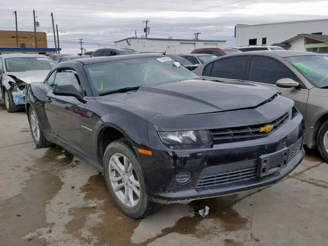 2G1FE1E3XE9165080 - 2014 CHEVROLET CAMARO LS BLACK photo 1