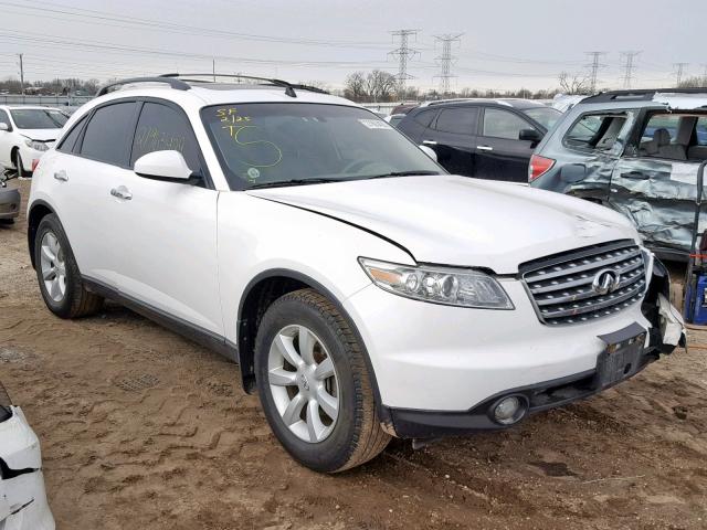 JNRAS08W55X218747 - 2005 INFINITI FX35 WHITE photo 1