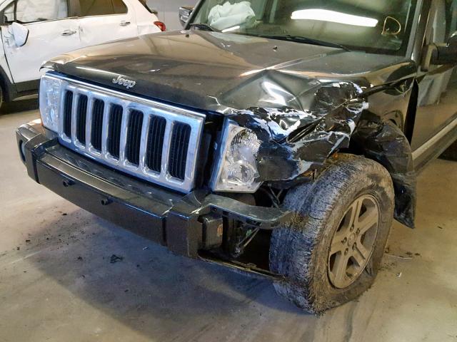 1J4RH5GT8AC122533 - 2010 JEEP COMMANDER შავი ფოტო 9
