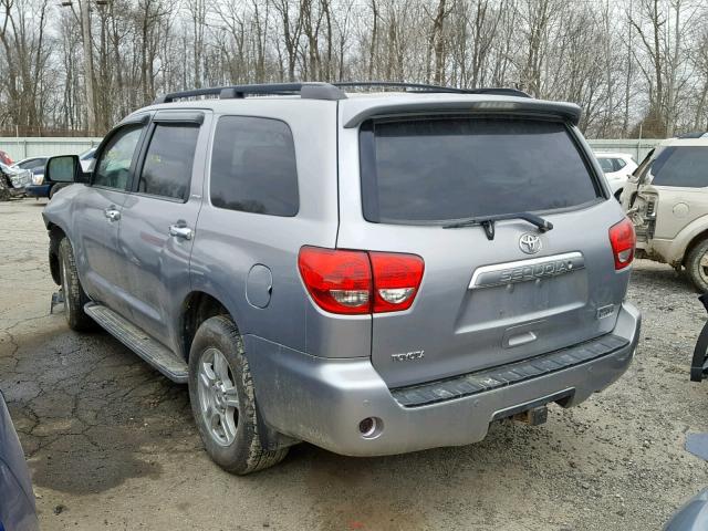 5TDBY68A58S012350 - 2008 TOYOTA SEQUOIA LI SILVER photo 3