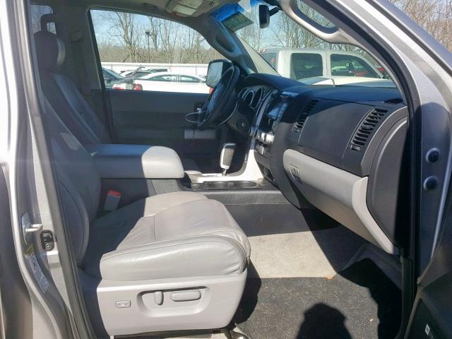 5TDBY68A58S012350 - 2008 TOYOTA SEQUOIA LI SILVER photo 5