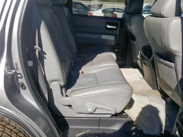 5TDBY68A58S012350 - 2008 TOYOTA SEQUOIA LI SILVER photo 6