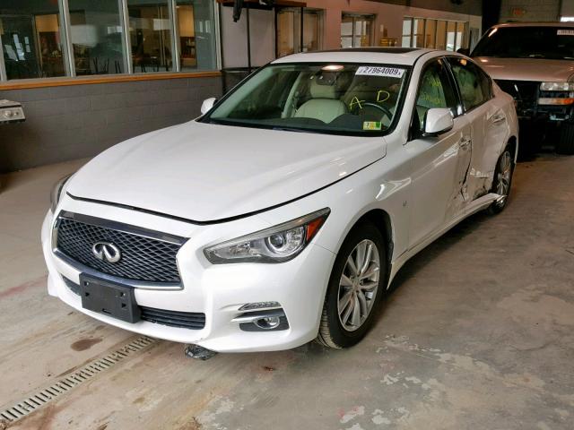 JN1BV7AR4EM694839 - 2014 INFINITI Q50 BASE WHITE photo 2