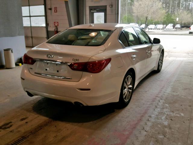 JN1BV7AR4EM694839 - 2014 INFINITI Q50 BASE WHITE photo 4