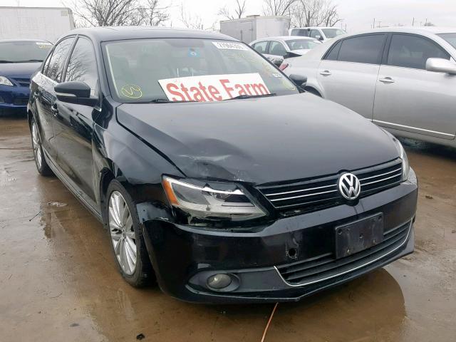 3VWLL7AJ9EM398122 - 2014 VOLKSWAGEN JETTA TDI BLACK photo 1