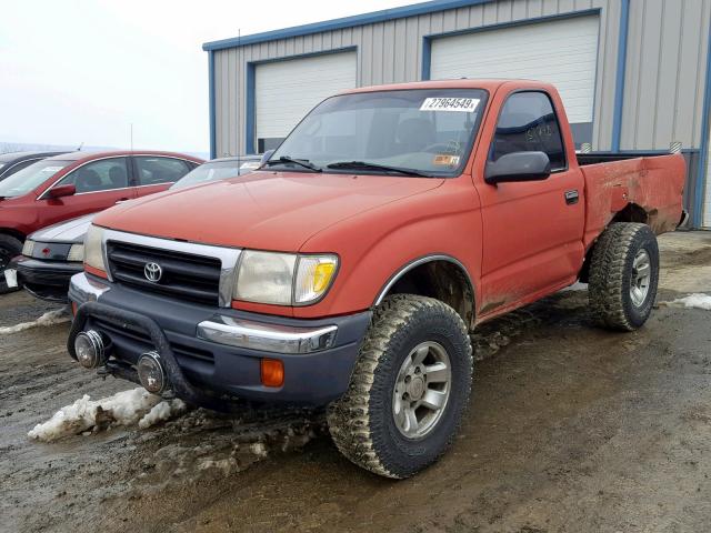 4TAPM62N3YZ594374 - 2000 TOYOTA TACOMA RED photo 2