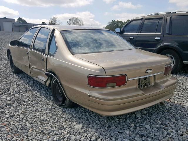 1G1BL52W3TR160137 - 1996 CHEVROLET CAPRICE CL GOLD photo 3