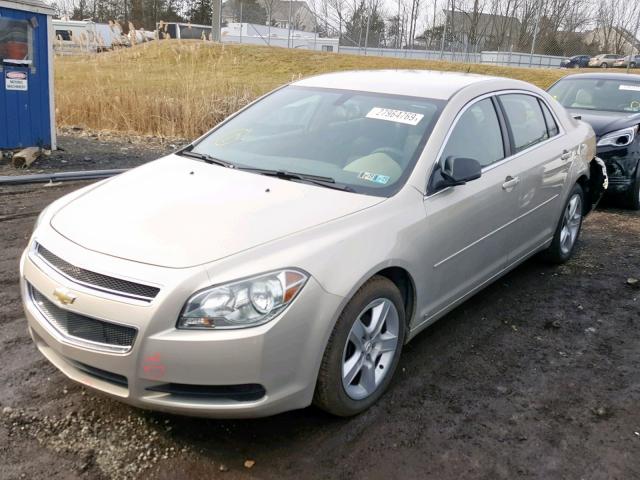 1G1ZB5EBXAF114569 - 2010 CHEVROLET MALIBU LS BEIGE photo 2