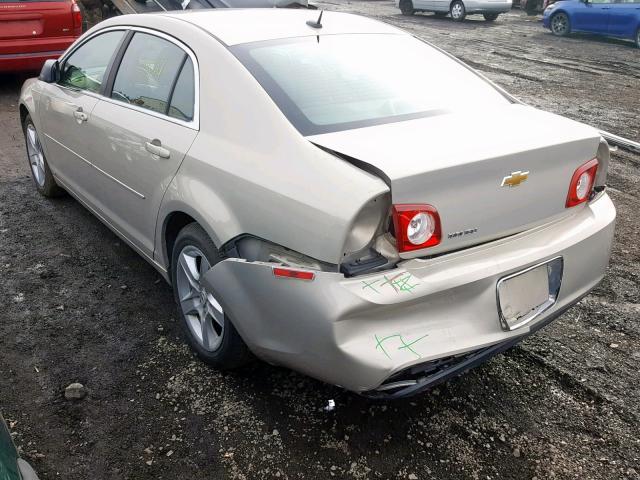 1G1ZB5EBXAF114569 - 2010 CHEVROLET MALIBU LS BEIGE photo 3