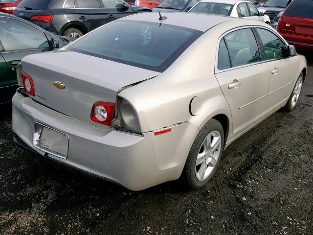 1G1ZB5EBXAF114569 - 2010 CHEVROLET MALIBU LS BEIGE photo 4