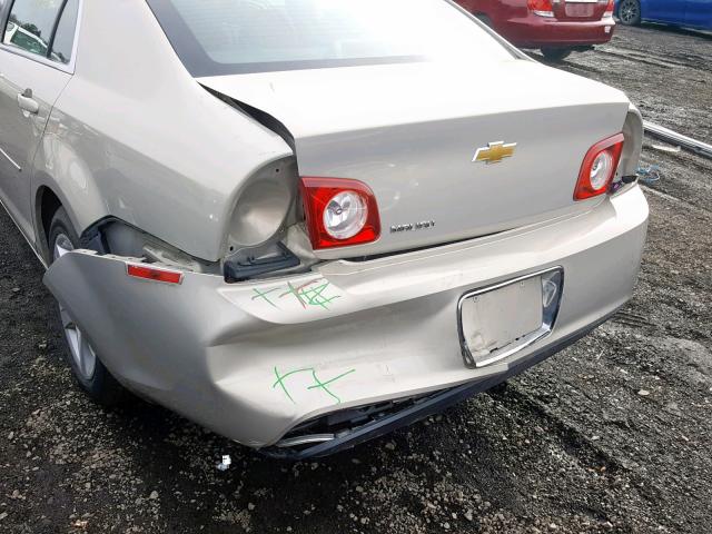 1G1ZB5EBXAF114569 - 2010 CHEVROLET MALIBU LS BEIGE photo 9