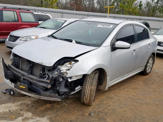 3N1AB6APXCL784209 - 2012 NISSAN SENTRA 2.0 SILVER photo 2