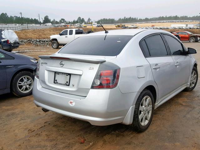 3N1AB6APXCL784209 - 2012 NISSAN SENTRA 2.0 SILVER photo 4