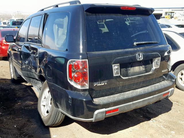 5FNYF18278B022541 - 2008 HONDA PILOT VP BLACK photo 3