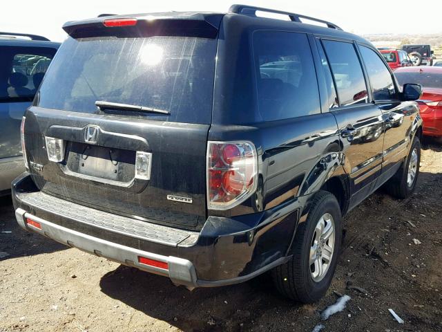 5FNYF18278B022541 - 2008 HONDA PILOT VP BLACK photo 4