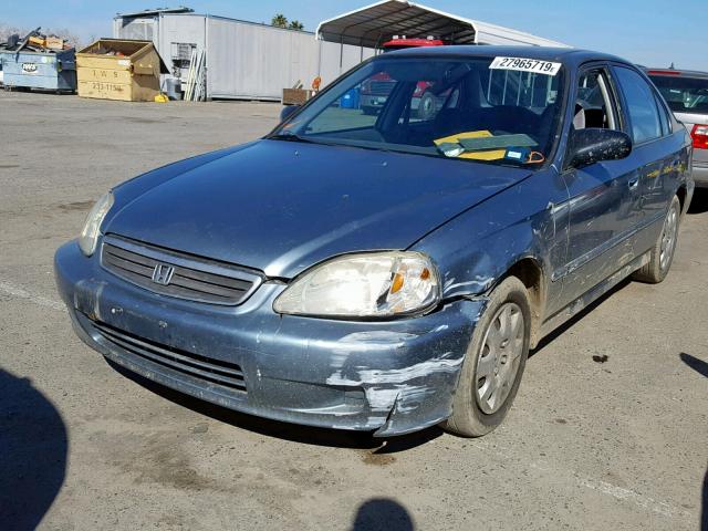 2HGEJ6618YH542722 - 2000 HONDA CIVIC BASE Mavi foto 2