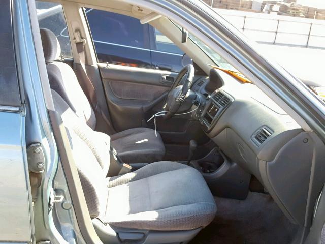2HGEJ6618YH542722 - 2000 HONDA CIVIC BASE Mavi foto 5