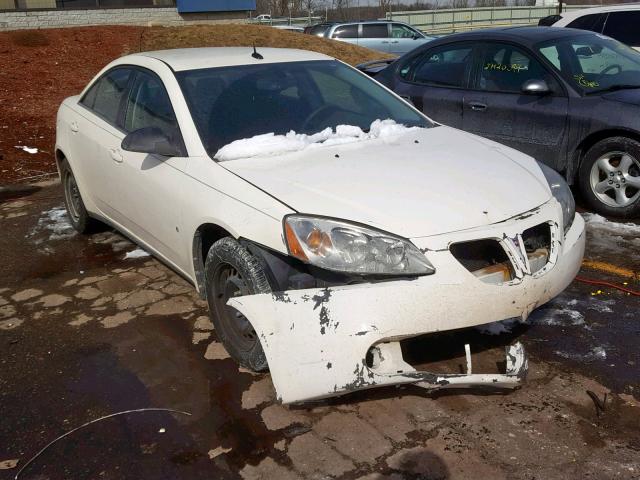 1G2ZF57B484249484 - 2008 PONTIAC G6 VALUE L WHITE photo 1