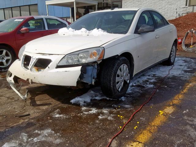 1G2ZF57B484249484 - 2008 PONTIAC G6 VALUE L WHITE photo 2