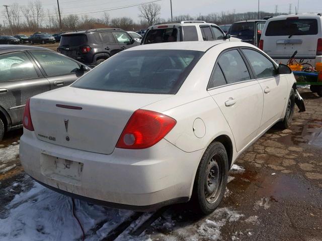 1G2ZF57B484249484 - 2008 PONTIAC G6 VALUE L WHITE photo 4