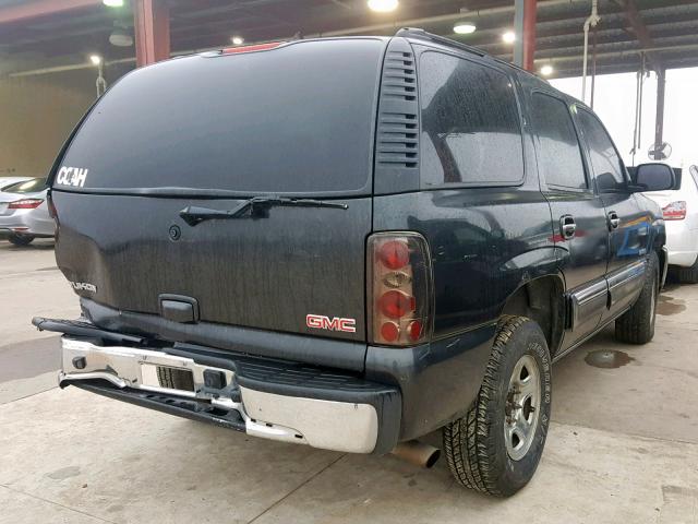 1GKEC13V63R268453 - 2003 GMC YUKON BLACK photo 4