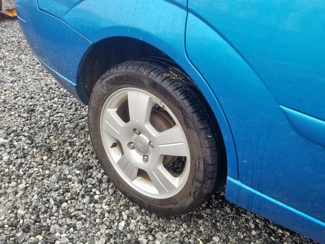 1FAHP34N17W261821 - 2007 FORD FOCUS ZX4 BLUE photo 10