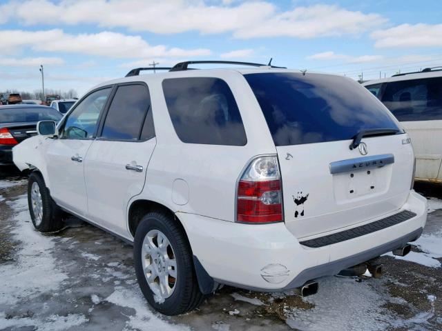 2HNYD18806H501671 - 2006 ACURA MDX TOURIN WHITE photo 3