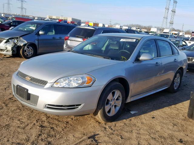 2G1WA5E35F1130143 - 2015 CHEVROLET IMPALA LIM SILVER photo 2