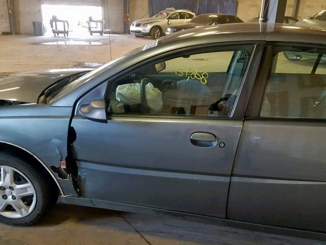 1G8AJ55F87Z115098 - 2007 SATURN ION LEVEL GRAY photo 9