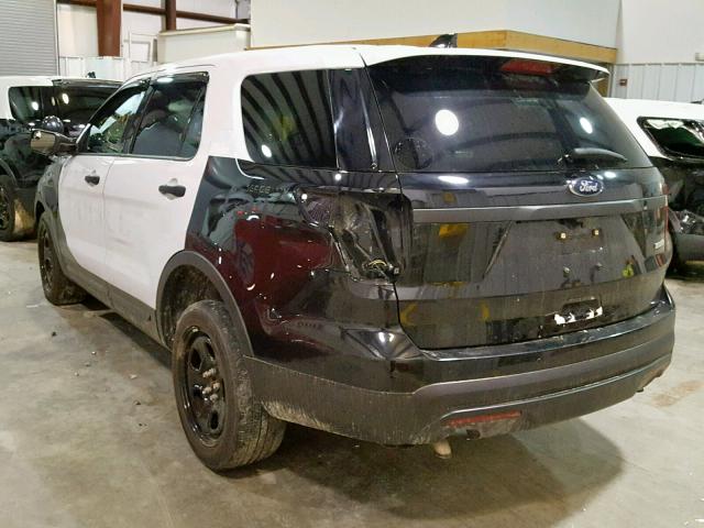 1FM5K8AT3HGB71489 - 2017 FORD EXPLORER P TWO TONE photo 3