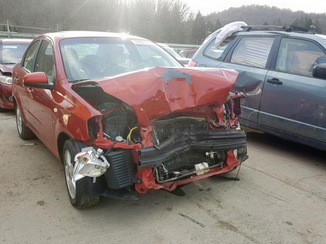 KL1TG56697B043386 - 2007 CHEVROLET AVEO LT RED photo 1