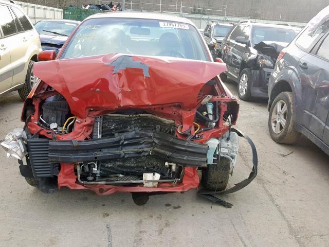 KL1TG56697B043386 - 2007 CHEVROLET AVEO LT RED photo 7