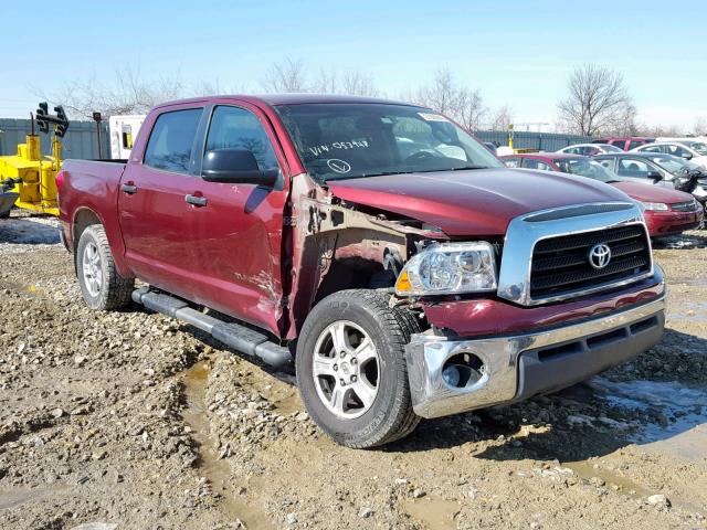 5TFDV54108X053948 - 2008 TOYOTA TUNDRA CRE BURGUNDY photo 1