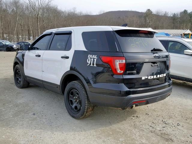 1FM5K8AR9HGA37509 - 2017 FORD EXPLORER P TWO TONE photo 3