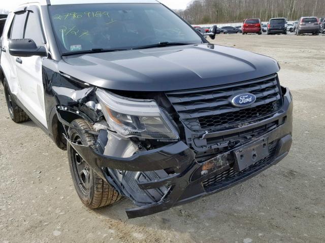 1FM5K8AR9HGA37509 - 2017 FORD EXPLORER P TWO TONE photo 9