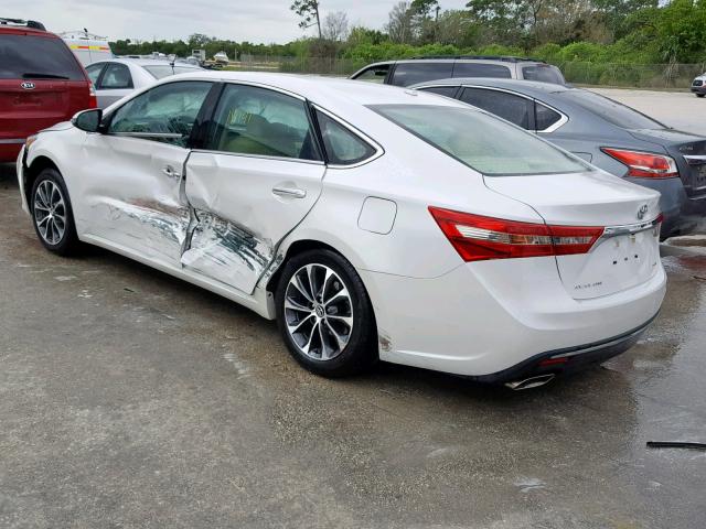 4T1BK1EB0HU264998 - 2017 TOYOTA AVALON XLE WHITE photo 3