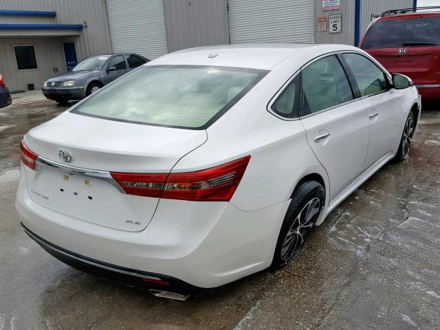 4T1BK1EB0HU264998 - 2017 TOYOTA AVALON XLE WHITE photo 4
