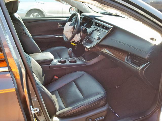 4T1BK1EB5FU178017 - 2015 TOYOTA AVALON XLE GRAY photo 5