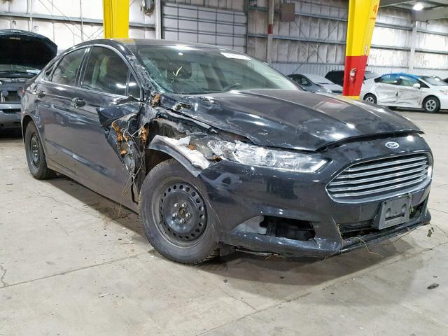 3FA6P0G7XER330542 - 2014 FORD FUSION S BLACK photo 1