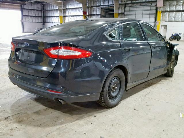 3FA6P0G7XER330542 - 2014 FORD FUSION S BLACK photo 4