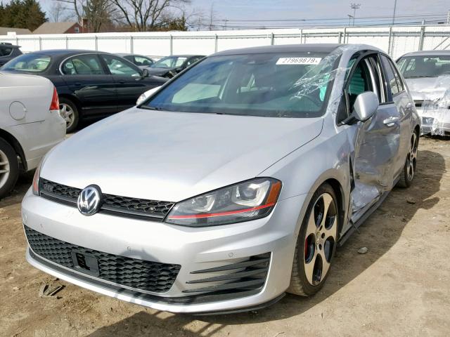 3VW447AU9GM022020 - 2016 VOLKSWAGEN GTI S/SE SILVER photo 2